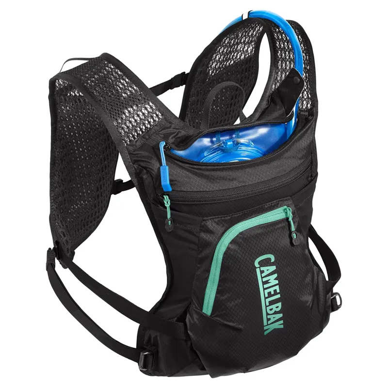 Camelbak Chase Bike Vest 4 Litre Womens Hydration Pack - Black/mint - Image 3