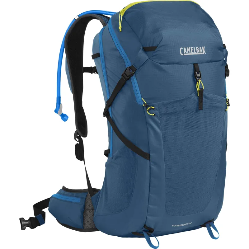 Camelbak Fourteener 32 Hydration Pack With 3L Reservoir - Navy/Lime - Image 2