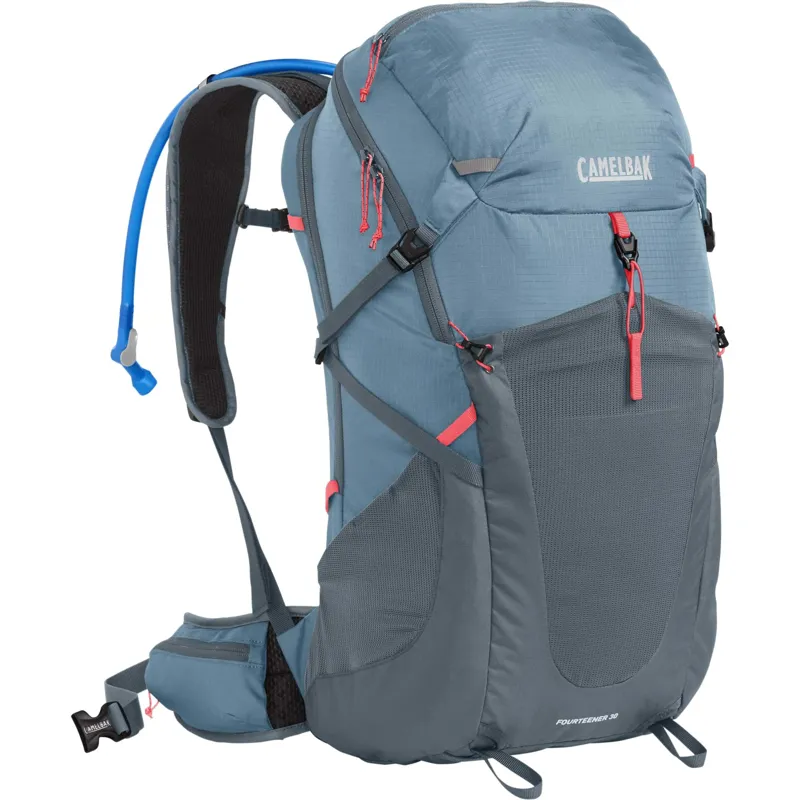 Camelbak Fourteener 30 Women's Hydration Pack With 3L Reservoir - Blue/Coral - Image 3